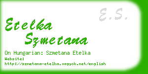 etelka szmetana business card